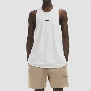 NWT Fear of God Essentials Ribbed Tank Top White Sz L